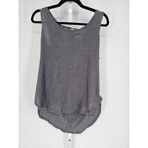 Sage Collective Womens Sz L Athletic Tank Top Gray Loose Fit